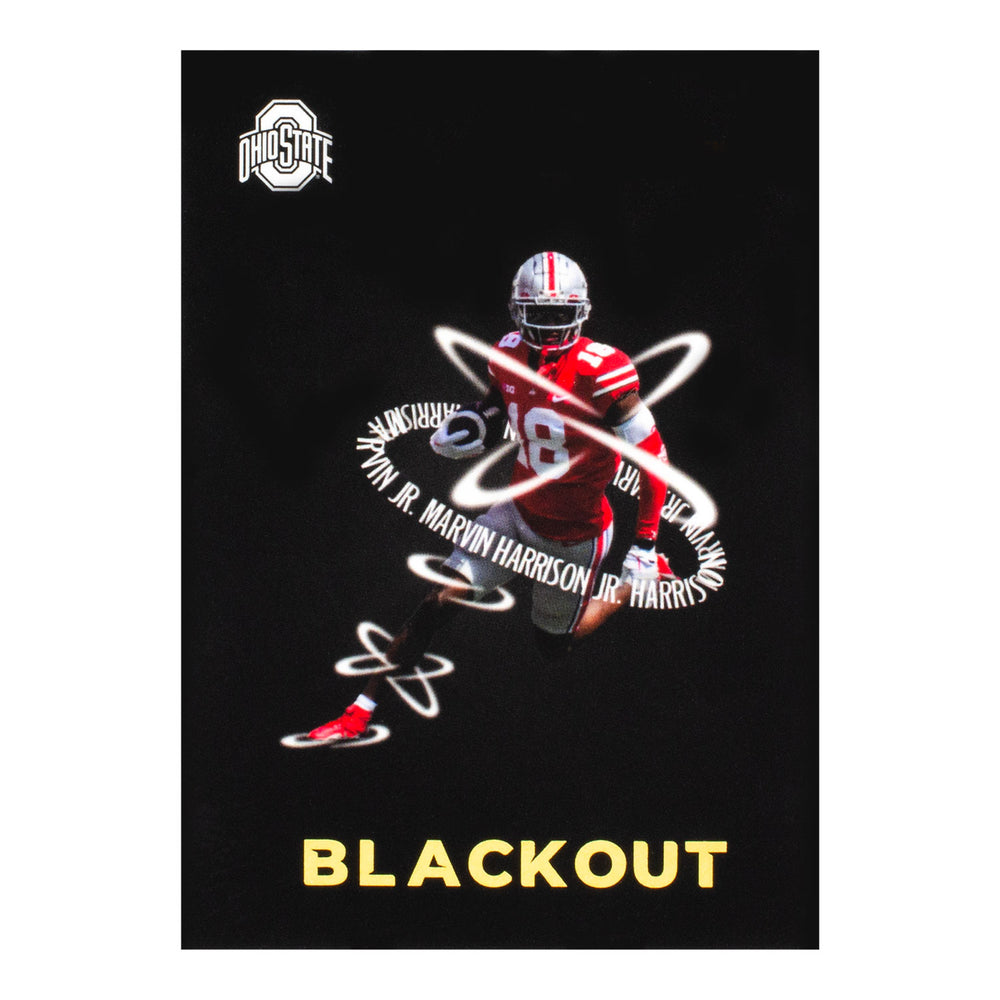 Men's Ohio State Buckeyes #18 Marvin Harrison Jr. Jerseys Black