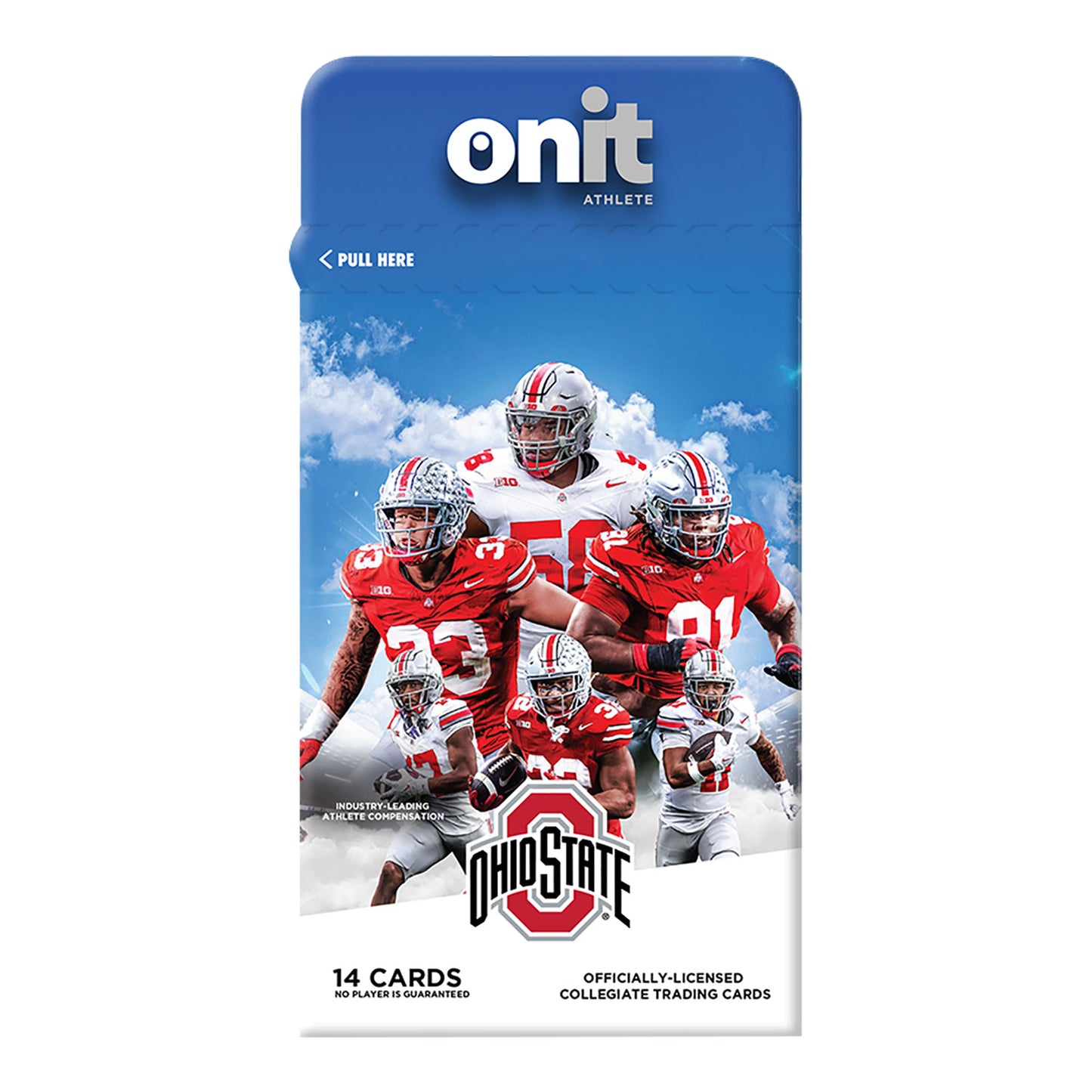 Ohio State Buckeyes 2024-2025 Football NIL Trading Card Pack - Front View