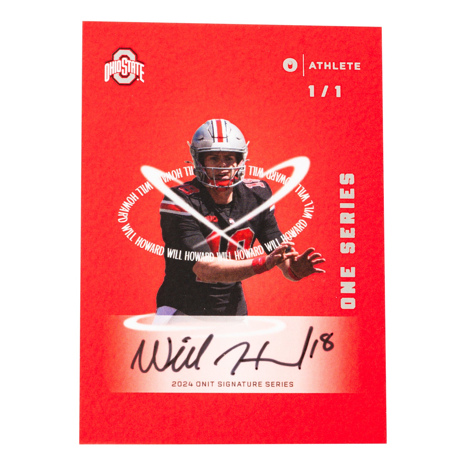 Ohio State Buckeyes 2024-2025 Football NIL Trading Card Pack - Alternate Will Howard Autograph View