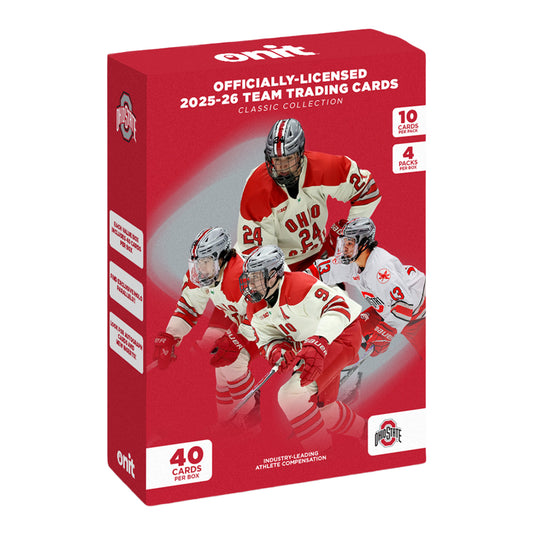 ONIT Ohio State Buckeyes Men's Hockey 2025-2026 NIL Trading Card Value Box - Front View