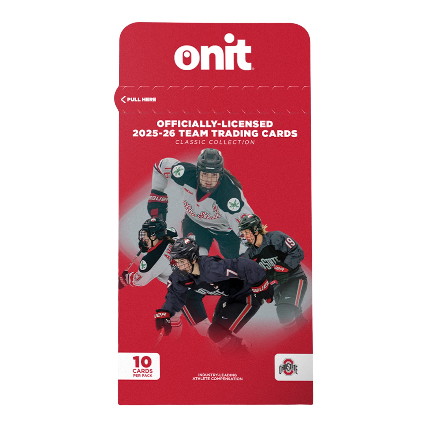 ONIT Ohio State Buckeyes Women's Hockey 2025-2026 NIL Trading Card Single Pack - Front View