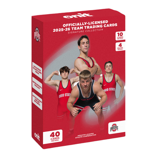 ONIT Ohio State Buckeyes Wrestling 2025-2026 NIL Trading Card Value Box - Front View