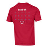 Ohio State Buckeyes Volleyball 2023 Team Roster Tee - In Scarlet - Back View