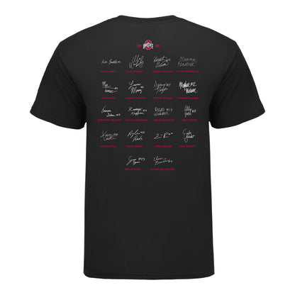 Ohio State Buckeyes 2024-2025 Women's Volleyball Team Signature T-Shirt - Back View