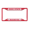 Ohio State Buckeyes License Plate Scarlet Frame