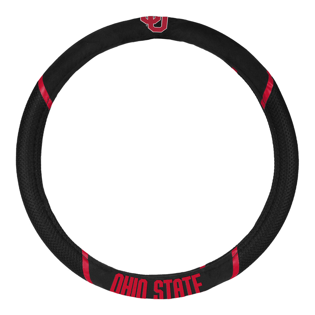 Ohio State Buckeyes Steering Wheel Cover - Full View