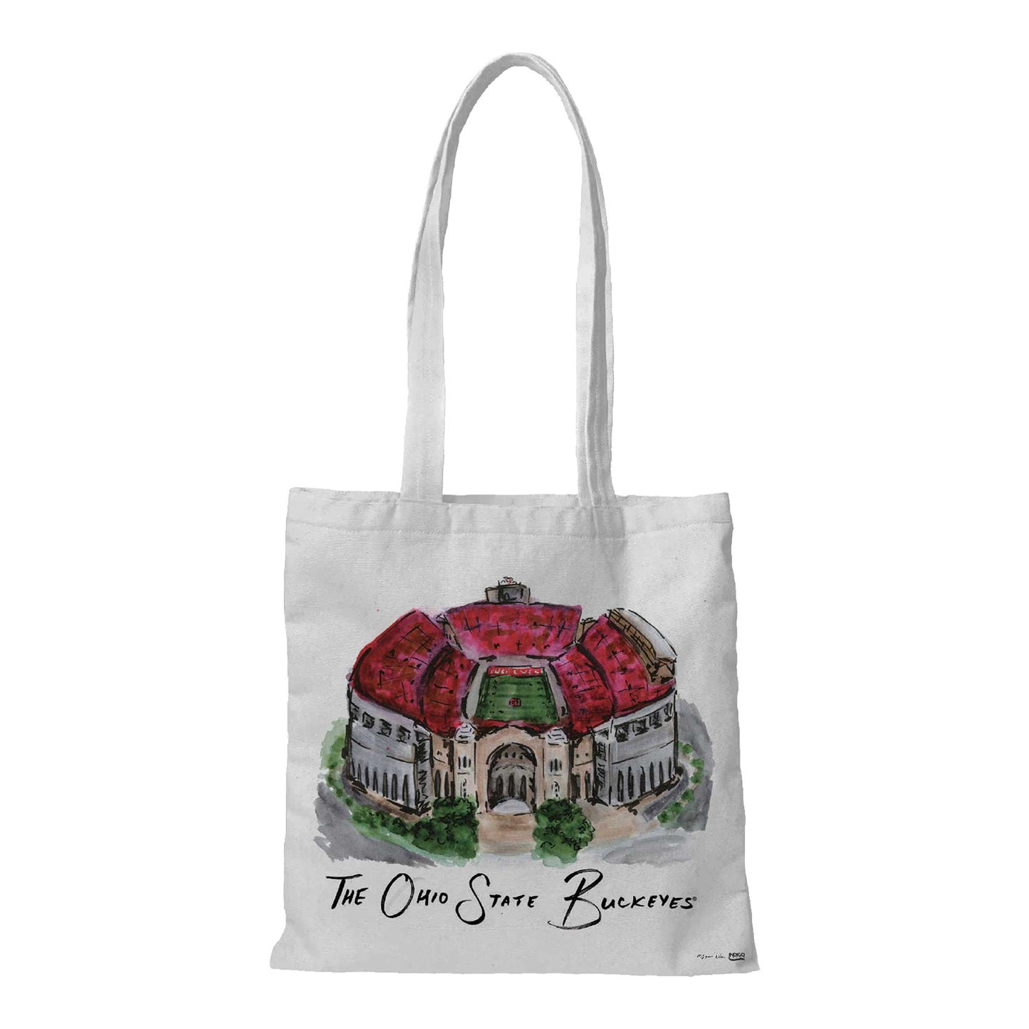 Ohio State Buckeyes Campus Art Tote Bag - Front