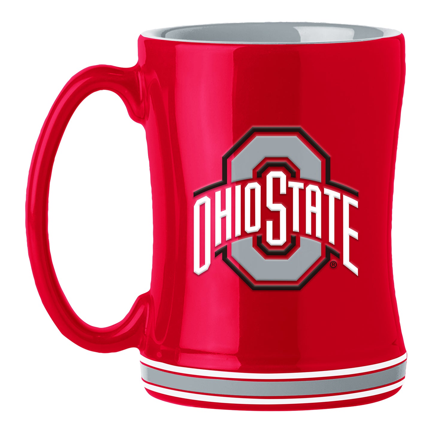 Ohio State Buckeyes 14 Oz. Sculpted Relief Mug - Front View