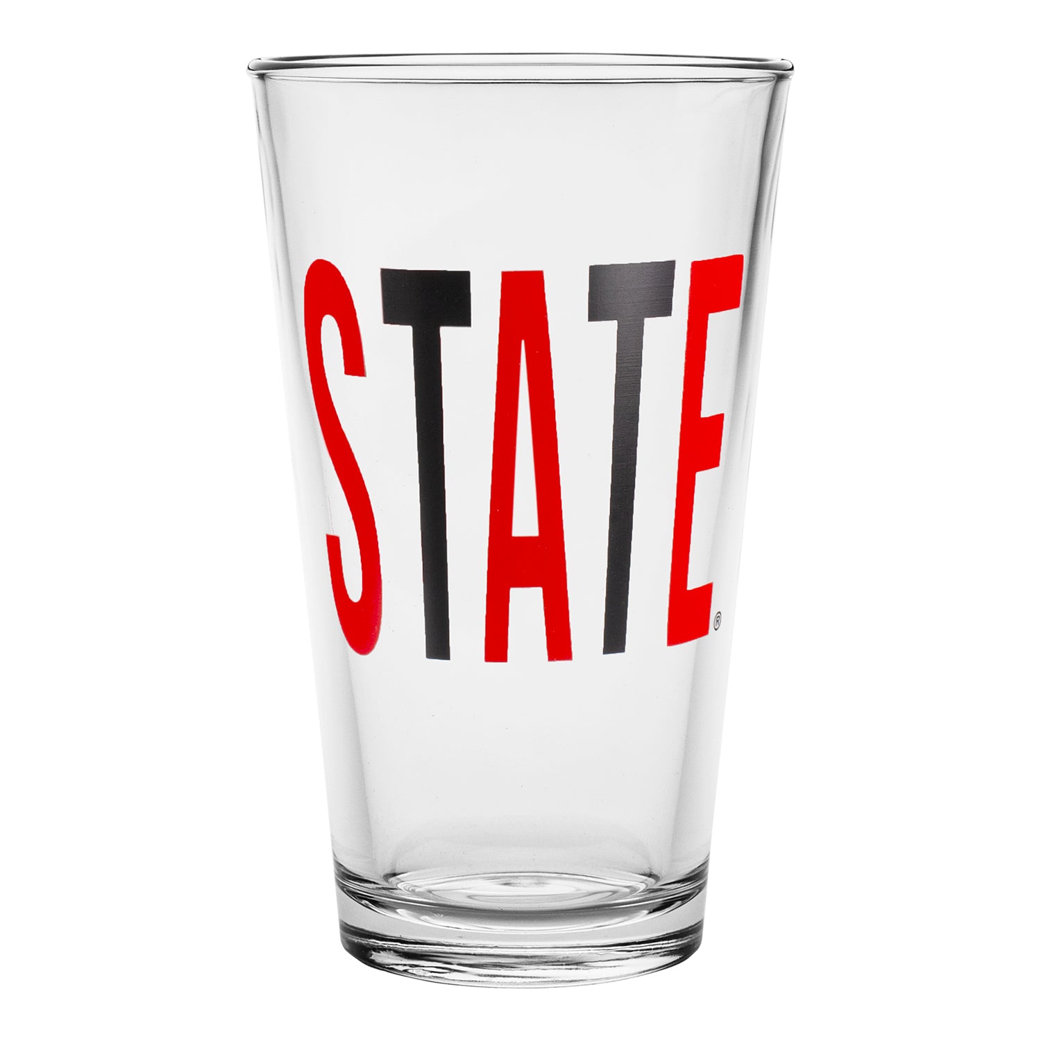 Ohio State Buckeyes Overtime Pint Glass - In Clear - Front View