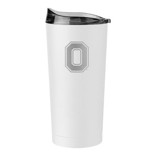 Ohio State Buckeyes Etched 20oz White Tumbler - Main View