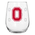 Ohio State Buckeyes Block O Wine Glass - Front View