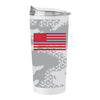 Ohio State Buckeyes Our Honor Defend 20oz White Tumbler - Back View
