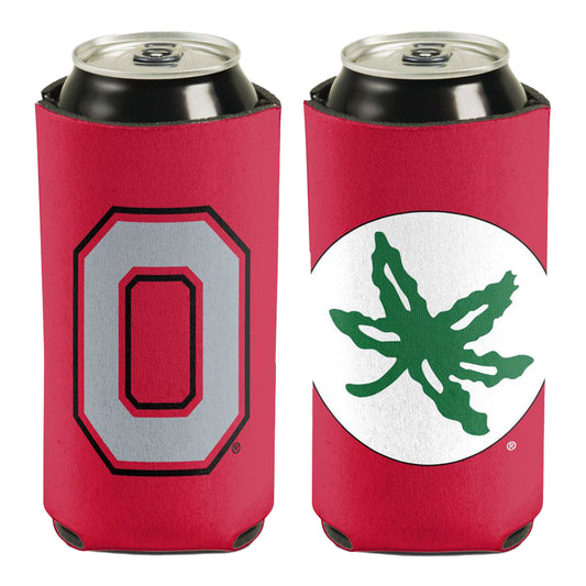 Ohio State Buckeyes Block O Buckeye Leaf Coozie - Main View