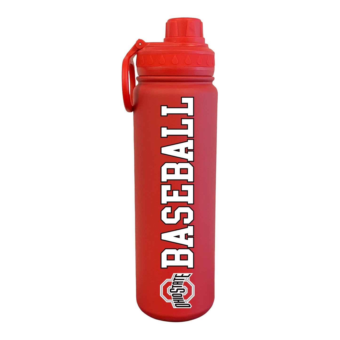 Ohio State Buckeyes 26oz Stainless Steel Baseball Bottle - Main View