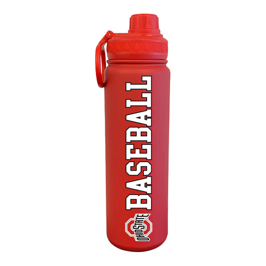 Ohio State Buckeyes 26oz Stainless Steel Baseball Bottle - Main View