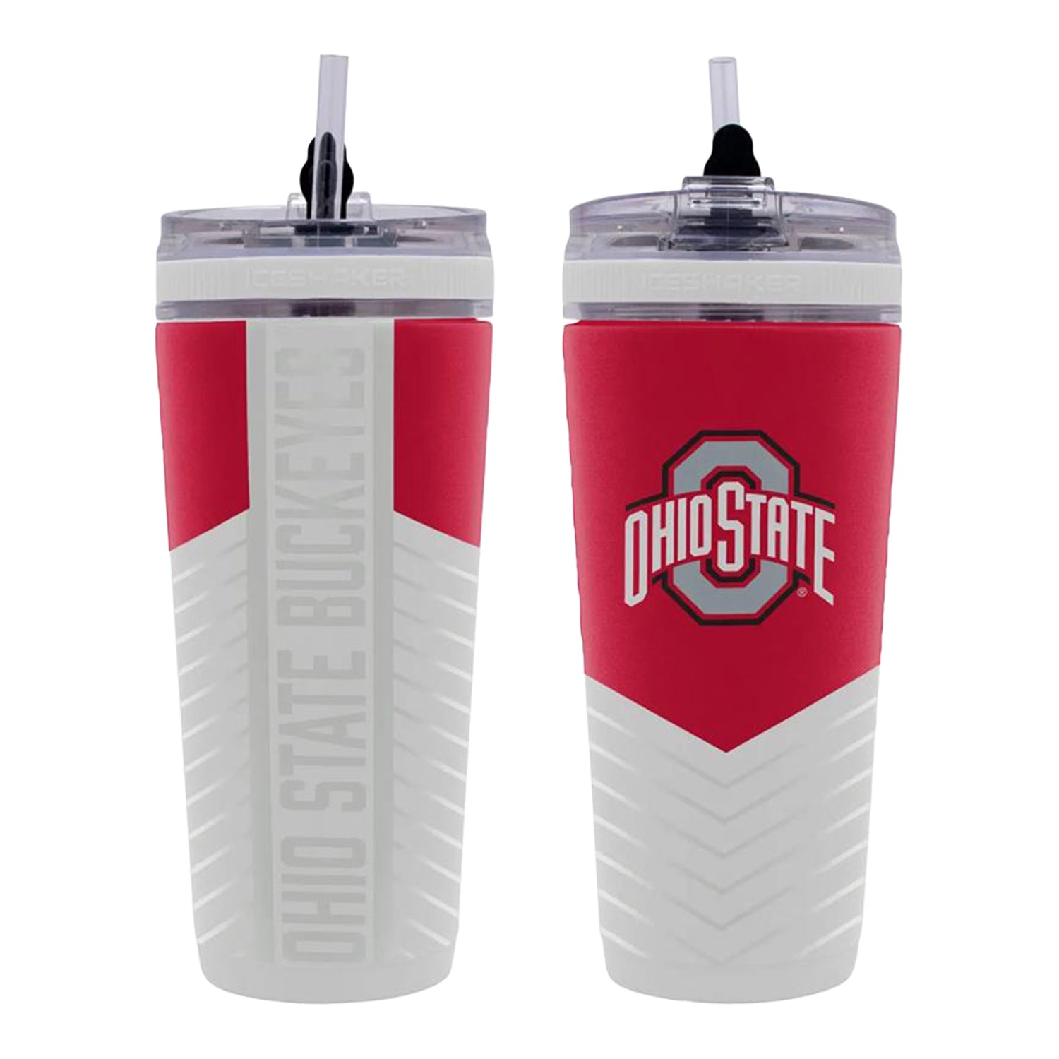 Ohio State Buckeyes Wincraft Flex 26 oz Tumbler In Red & White - Front View
