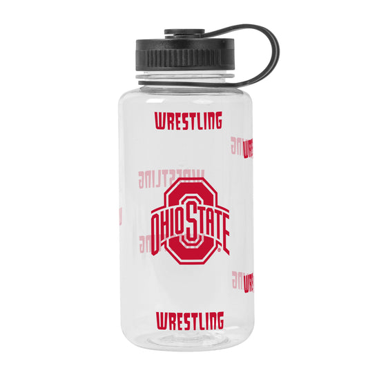 Ohio State Buckeyes Wrestling Water Bottle - Front