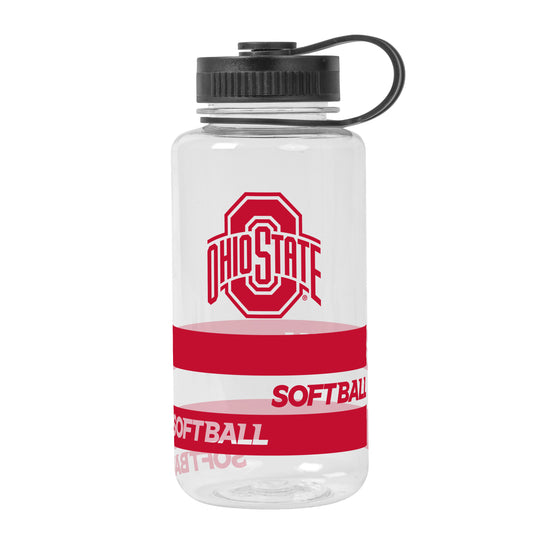 Ohio State Buckeyes Softball Water Bottle - Front