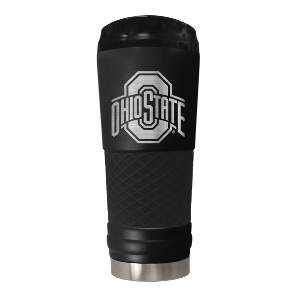 Ohio State Buckeyes 24oz Stealth Black Draft Tumbler - In Black - Front View