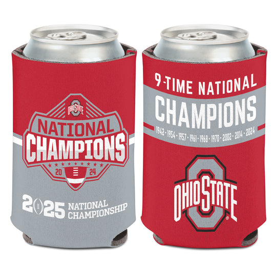 Ohio State Buckeyes 9x Champs 12 oz Coozie