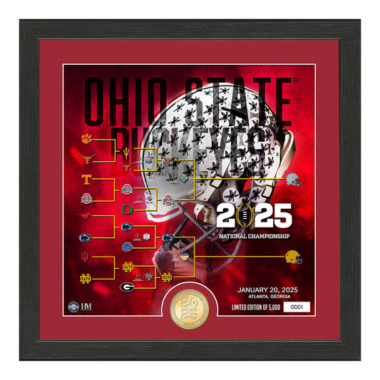 Ohio State Buckeyes 2025 Highland Mint College Football Playoff National Championship Bronze Coin Photo Mint - Front View