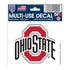 Ohio State 3" X 4" Decal - Front View