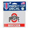 Ohio State Soccer 4" x 5" Decal