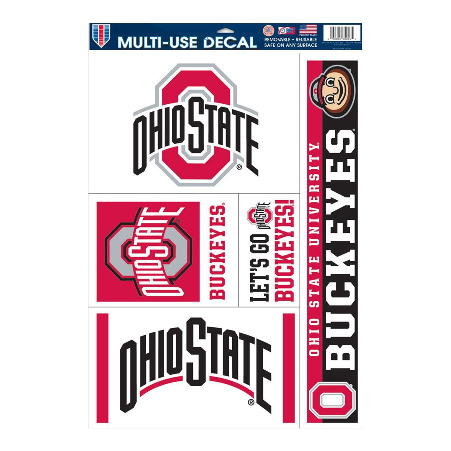 The Ohio State University Sticker OSU Buckeyes Stickers Vinyl