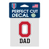 Ohio State Buckeyes 3" X 4" Dad Decal