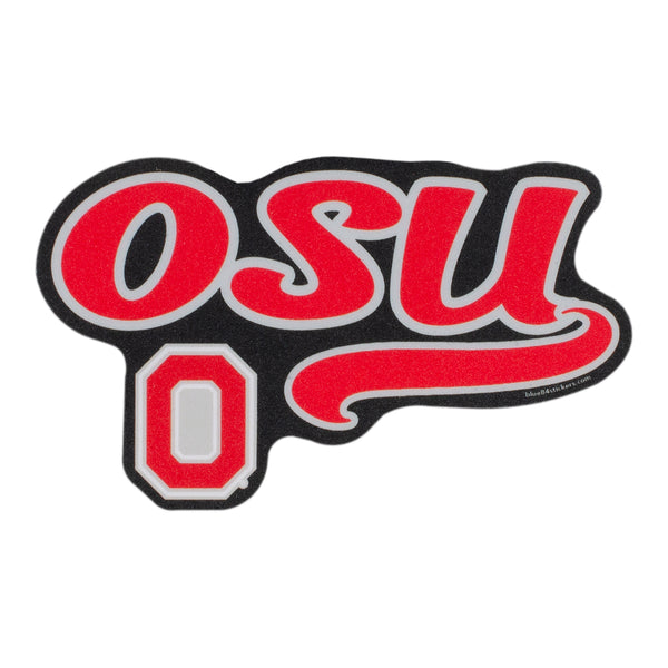Ohio State Buckeyes Here Kitty Decal - In Scarlet - Front View