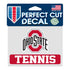 Ohio State Tennis 4" x 5" Decal - Front View