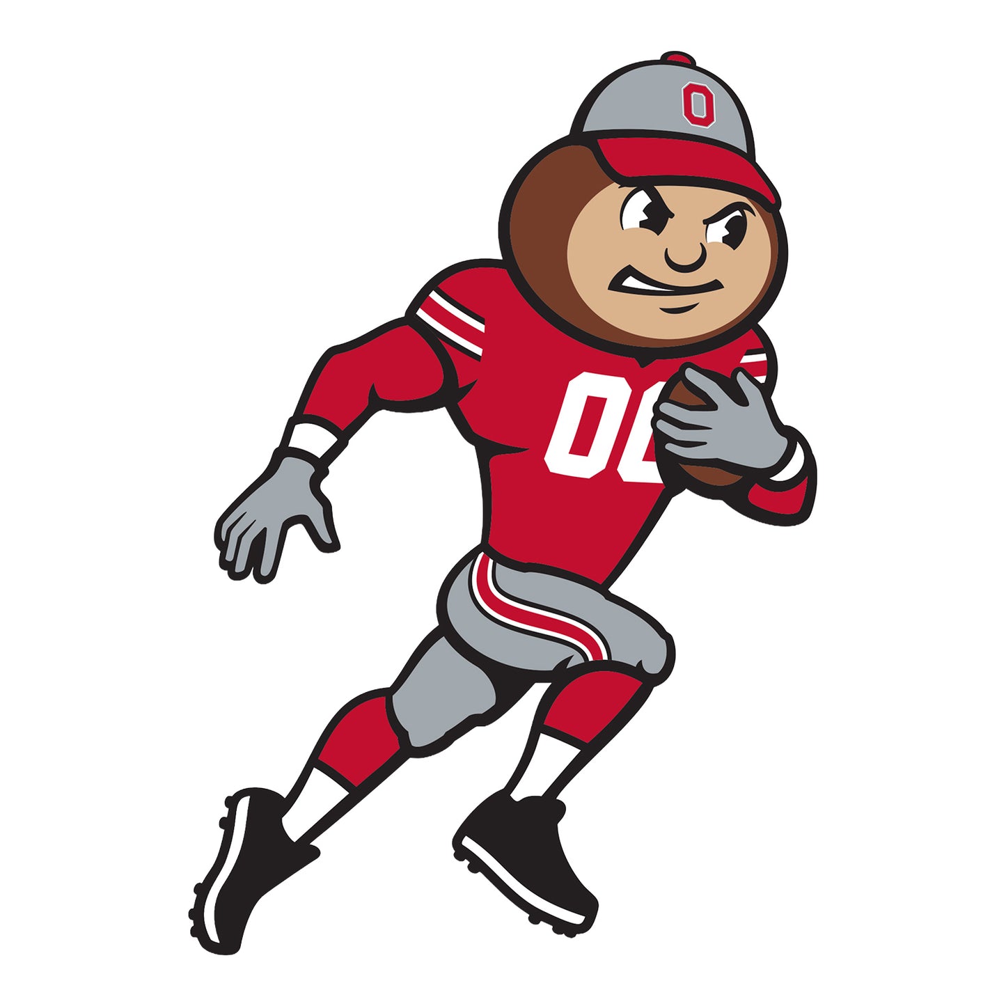 Ohio State Buckeyes Brutus Football Decal - Front View