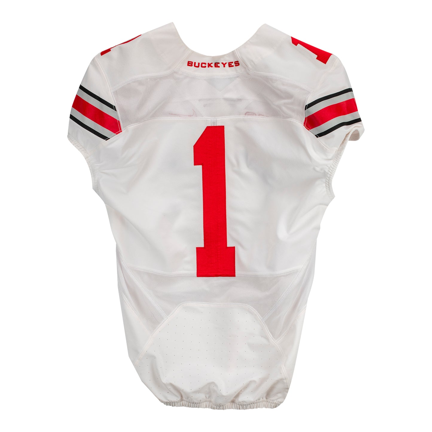 Ohio State Buckeyes Locker Room Authentic White Jersey - Back View