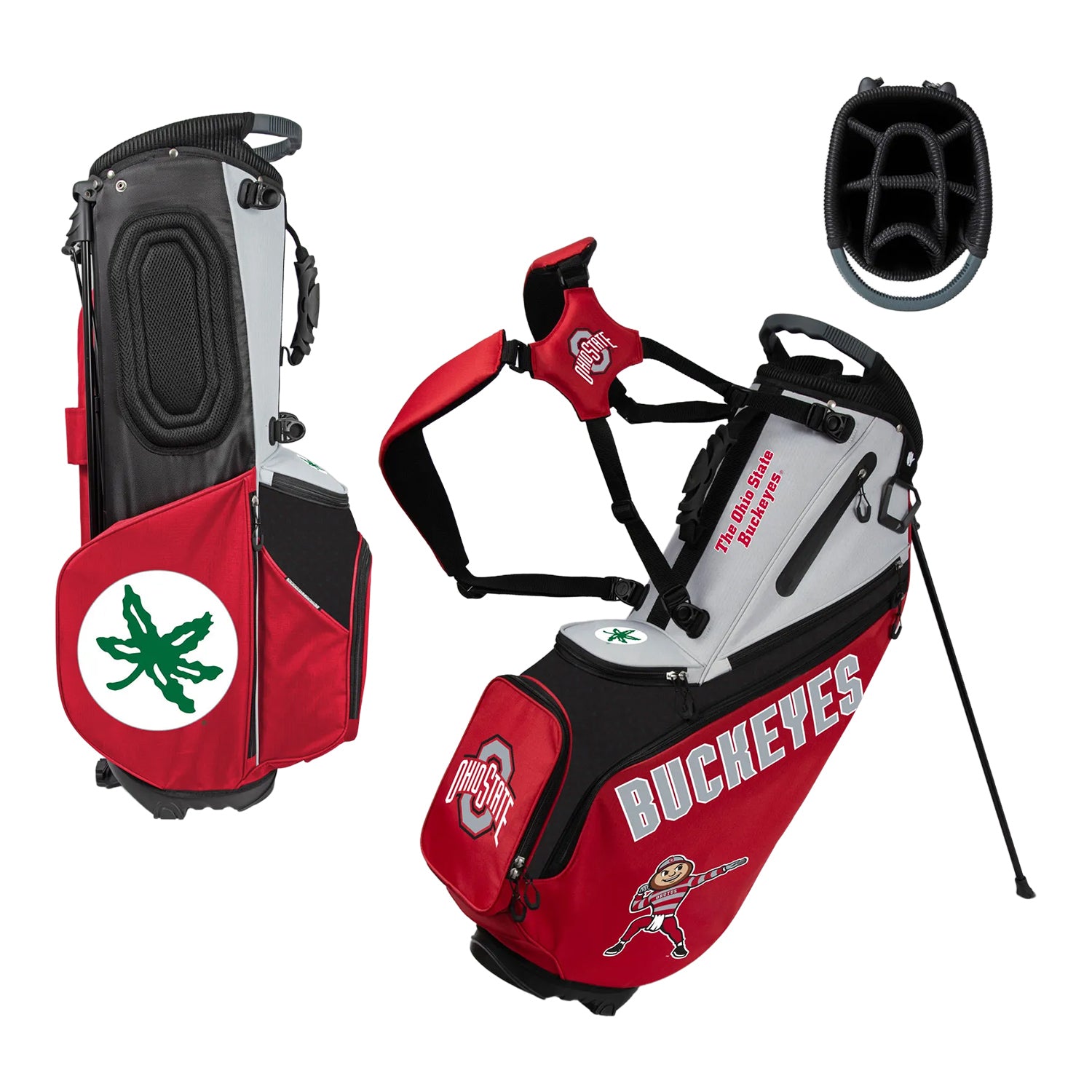 Ohio State Buckeyes The Back Nine Stand Bag - Full View