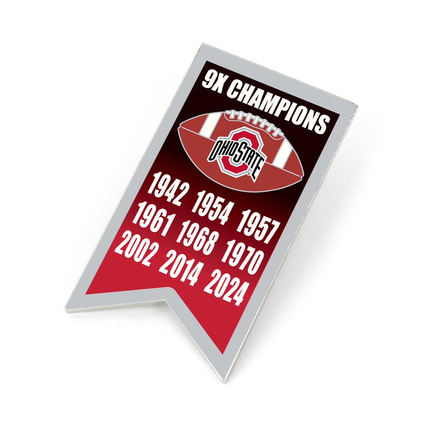 Ohio State Buckeyes 9x Champions Hatpin