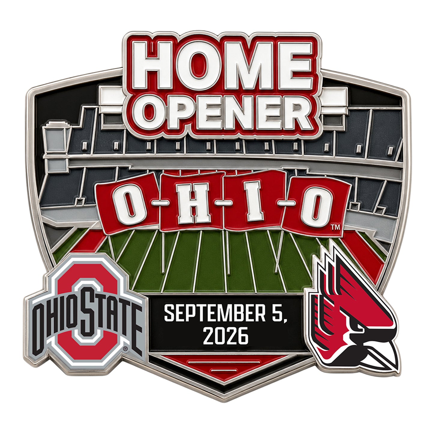 Ohio State Buckeyes vs Ball State 2026 Hatpin - Front