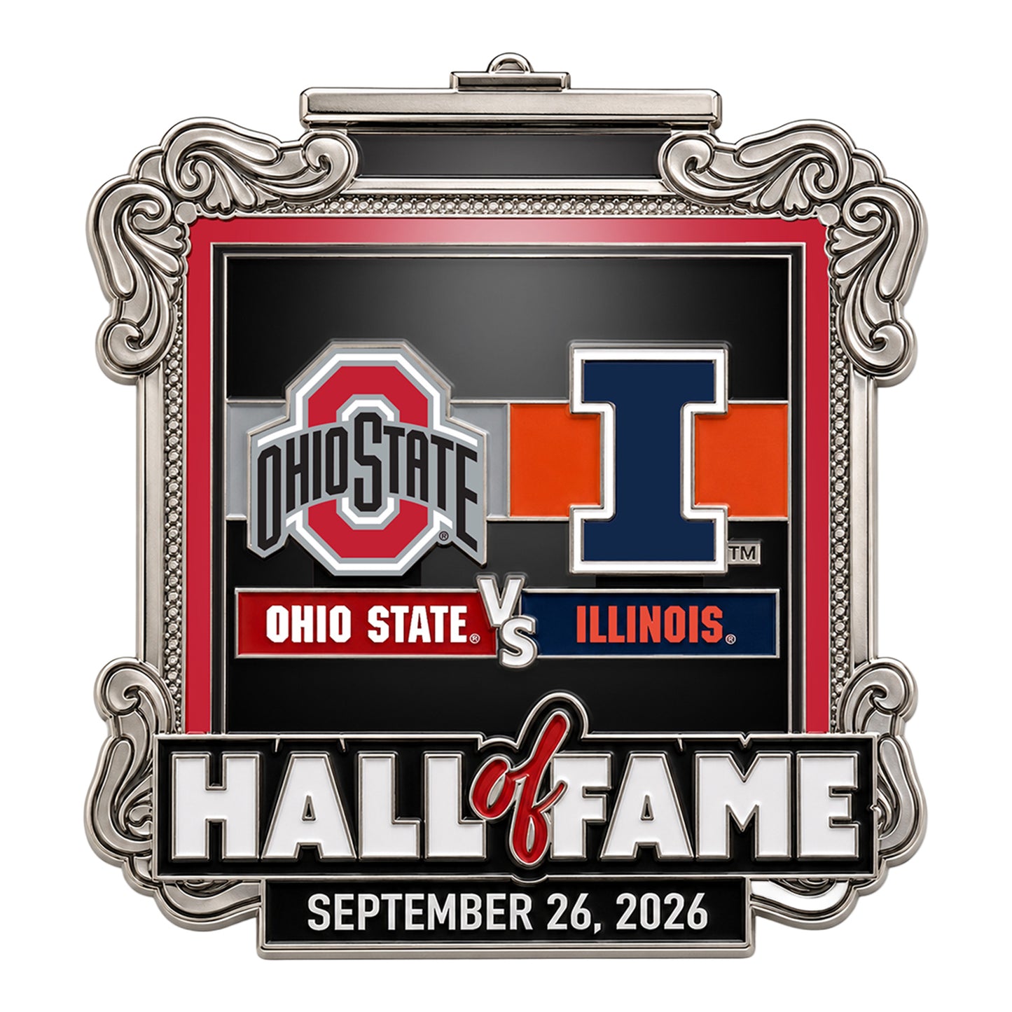 Ohio State Buckeyes vs Illinois 2026 Hatpin - Front 