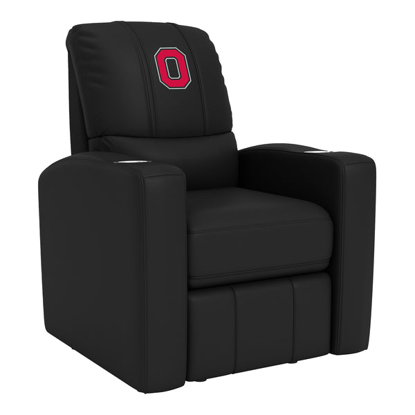 Ohio State Buckeyes Block O Stealth Black Recliner - In Black - Main View