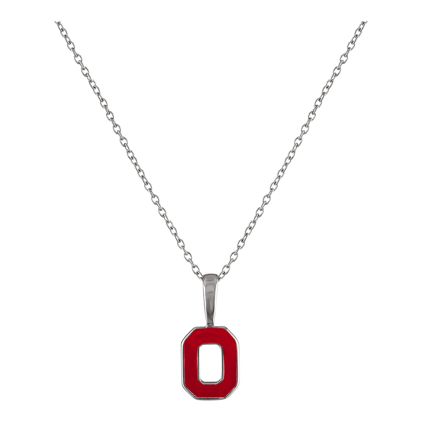 Ohio State Block O Scarlet Necklace - Main View