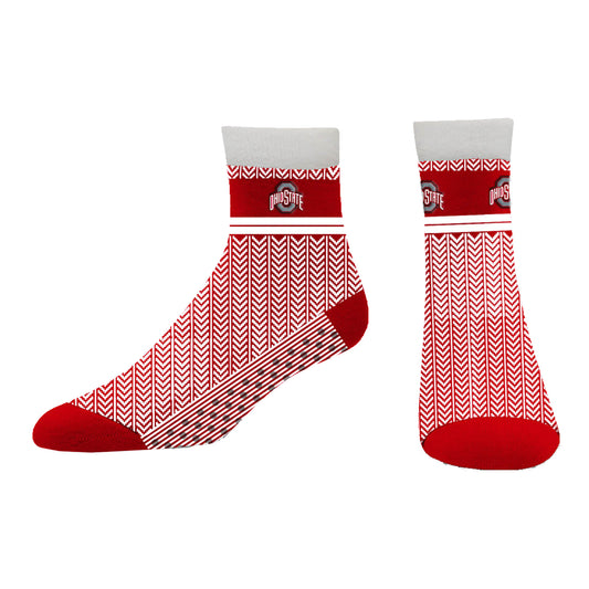 Ladies Ohio State Buckeyes Cozy Cabin Socks - Main View