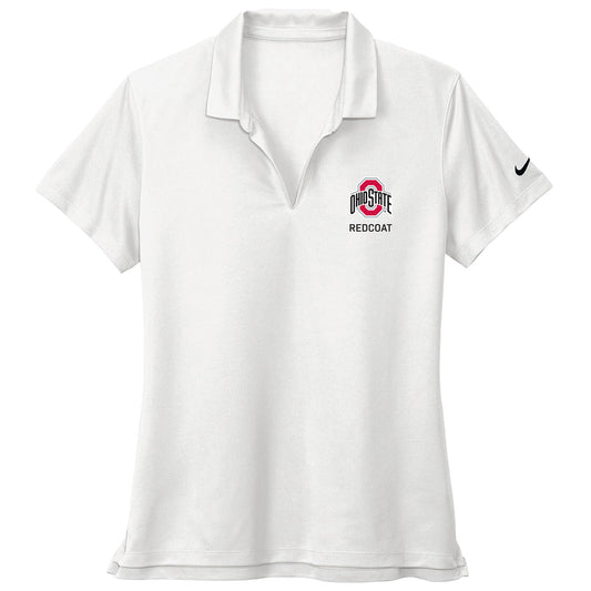 REDCOAT - Ohio State Ladies Nike Polo - In White - Front View