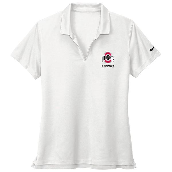 REDCOAT - Ohio State Ladies Nike Polo - In White - Front View