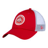Ladies Ohio State Buckeyes Glitter Circle Adjustable Hat - In Scarlet - Angled Left View