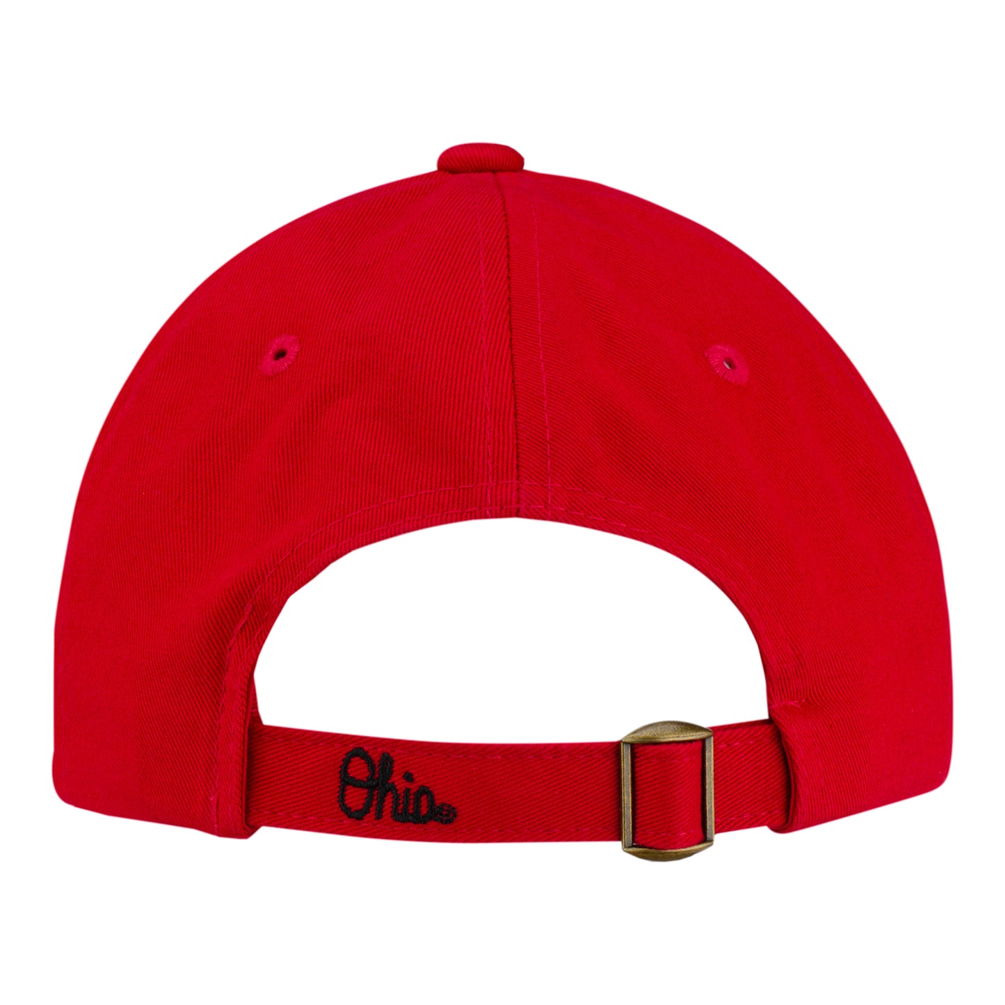 Ladies Ohio State Buckeyes Sequin Block O Adjustable Hat - In Scarlet - Back View