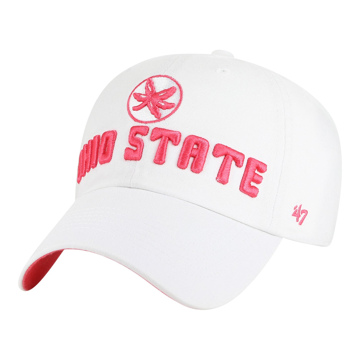 Ladies Ohio State Buckeyes Luminance Cleanup Adjustable Hat - Left View