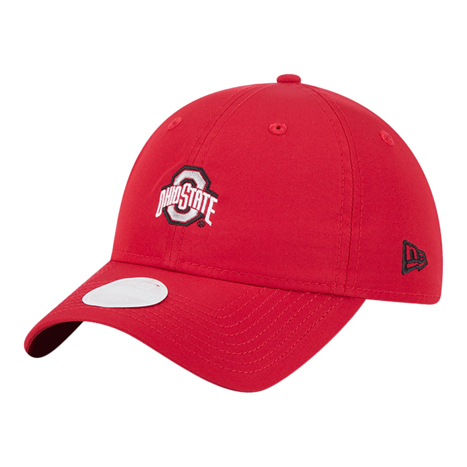 Ladies Ohio State Buckeyes 920 Rear Ponytail Scarlet Hat - Front Left View