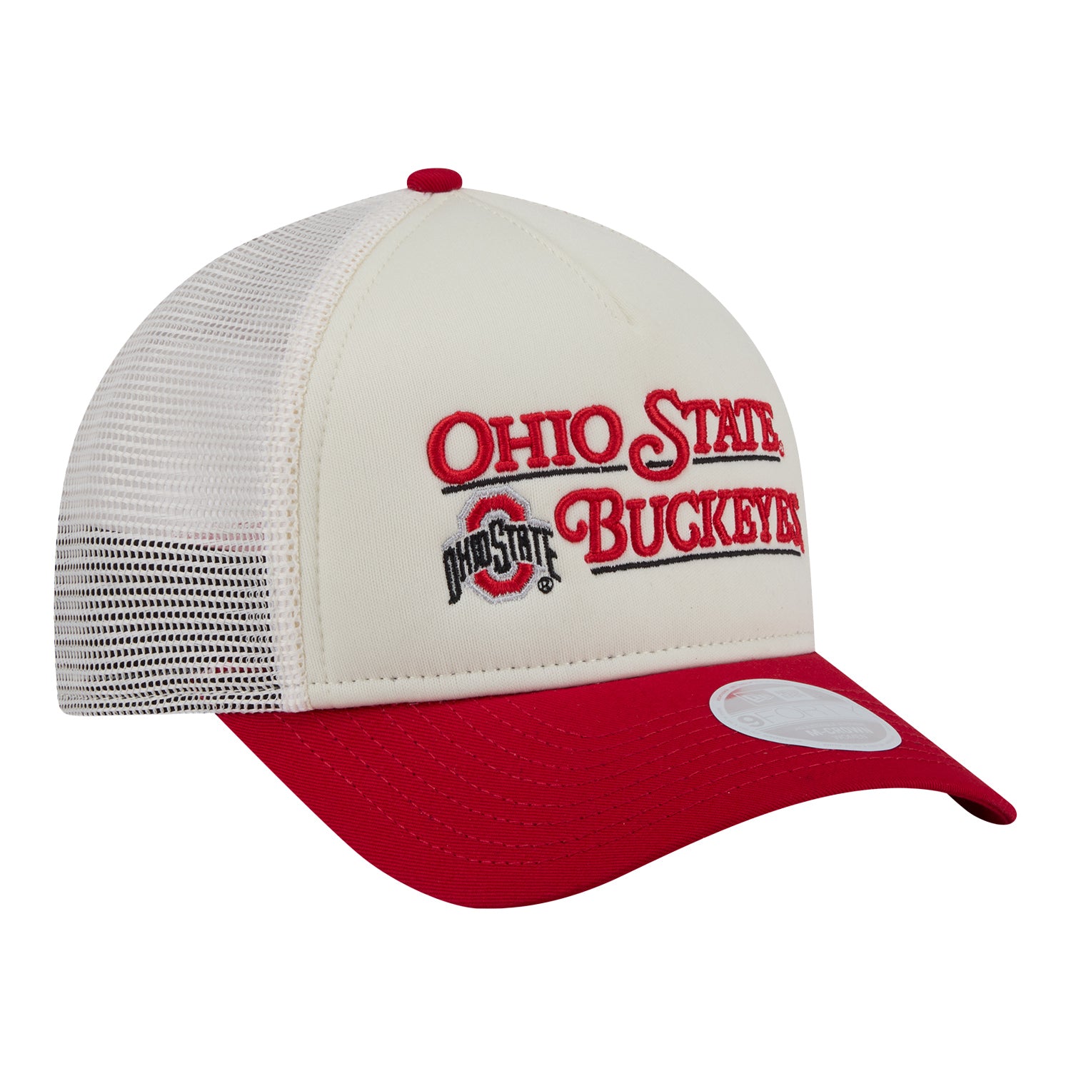 Ladies Ohio State Buckeyes New Era Retro 940MC - Angled Front Right View