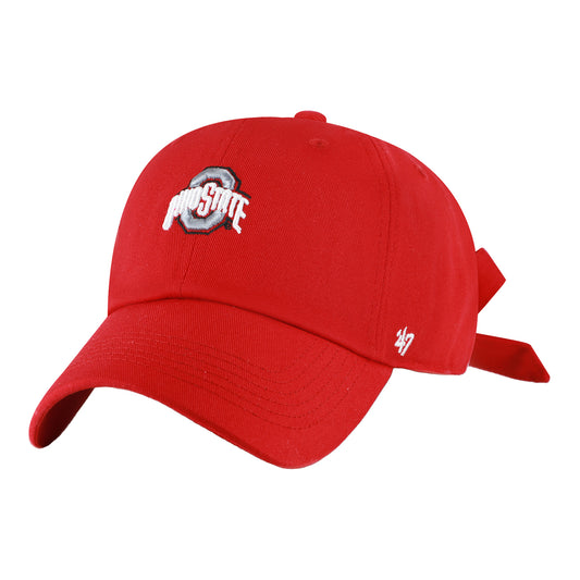 Ladies Ohio State Buckeyes 47 Brand Bow Back Clean Up - Front