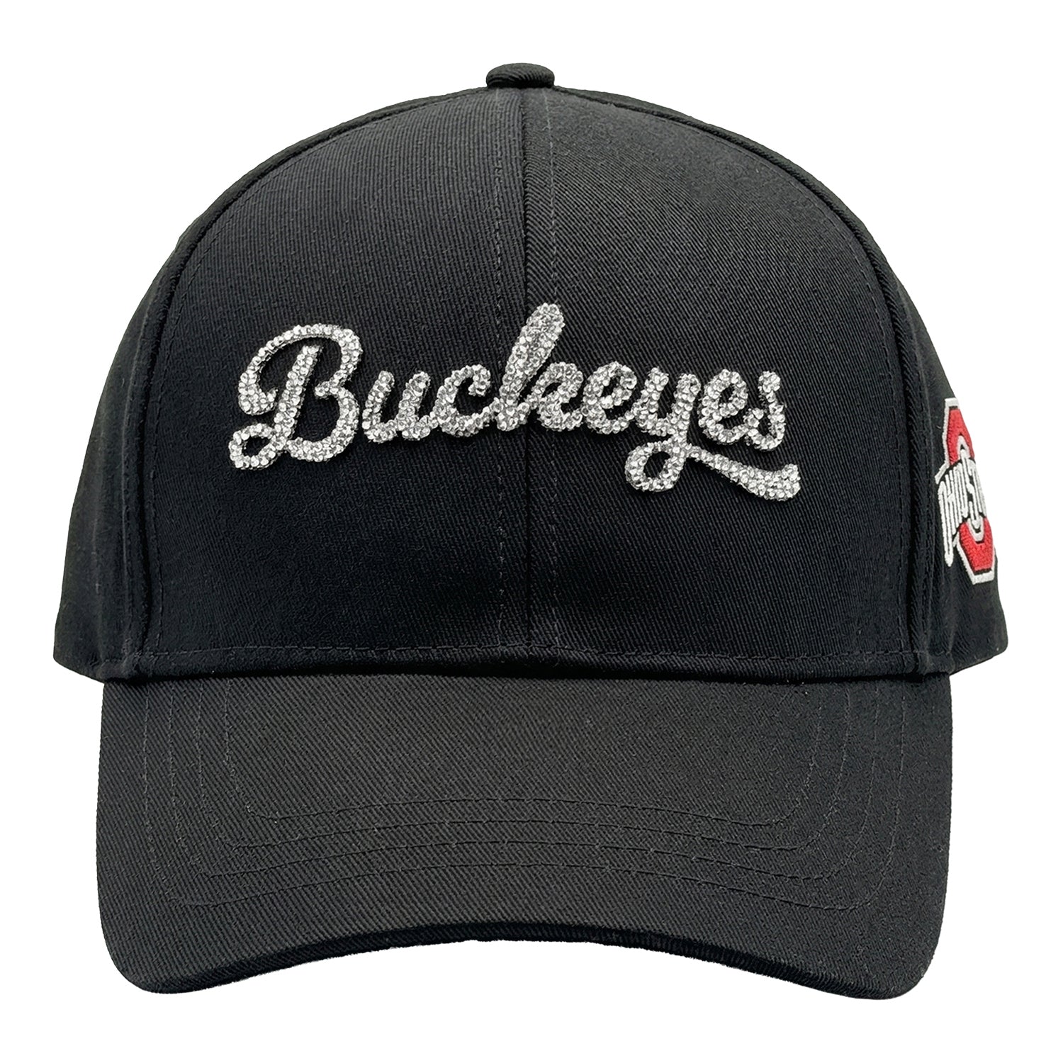 Ladies Ohio State Ponyflo Bling Script Hat - Front