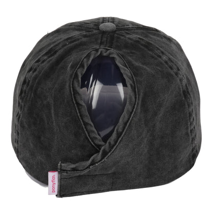 Ladies Ohio State Buckeyes Ponyflo Washed MOM Hat - Back